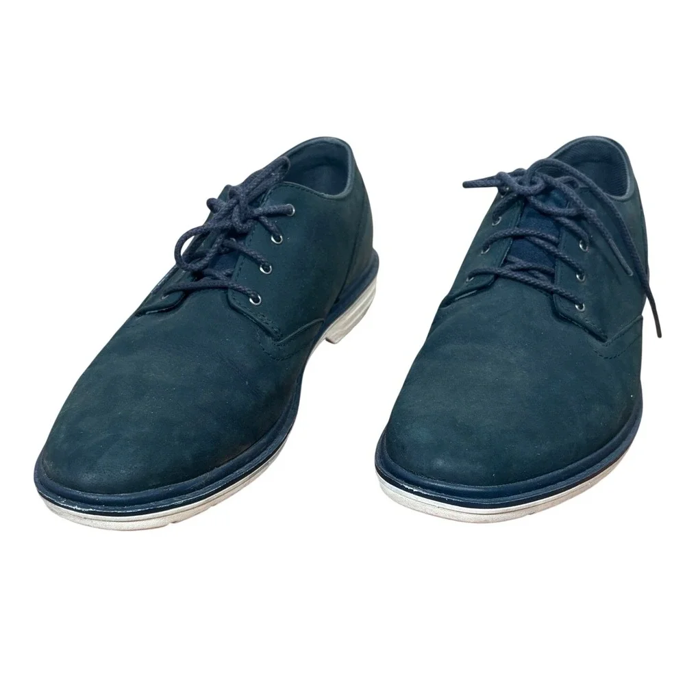 Timberland Hoverlite Sawyer Lane Blue Waterproof Leather Oxford Shoes Men's‎ 9.5